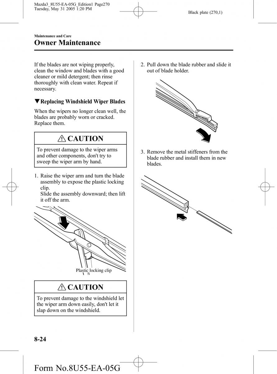 Mazda 3 I 1 owners manual / page 270