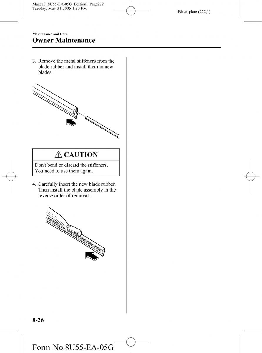 Mazda 3 I 1 owners manual / page 272