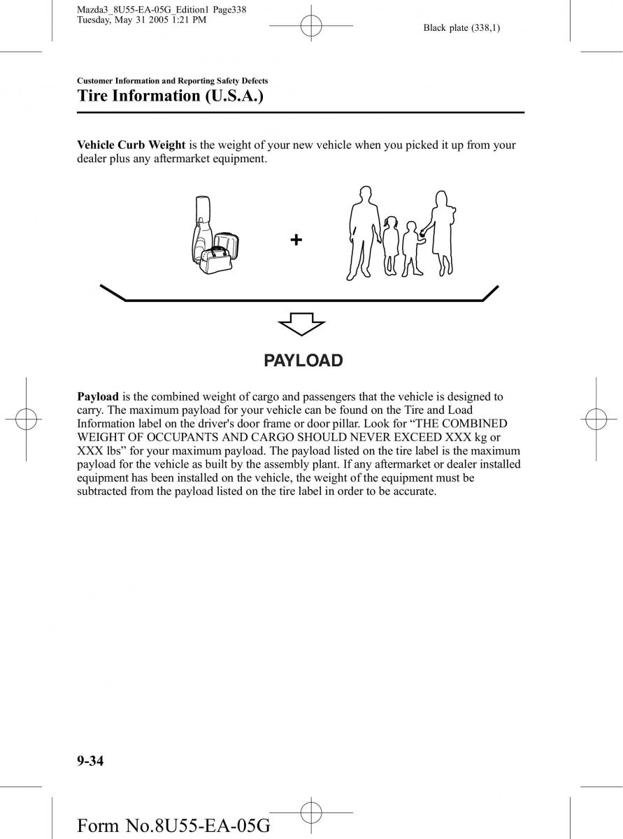 Mazda 3 I 1 owners manual / page 338