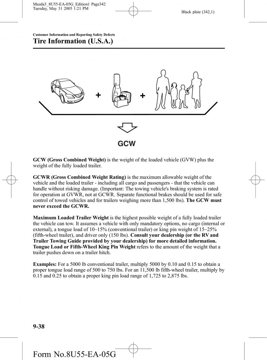 Mazda 3 I 1 owners manual / page 342