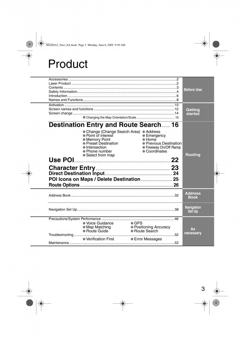 Mazda 3 I 1 owners manual / page 365