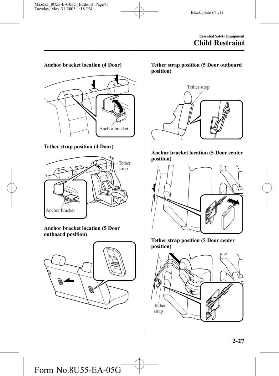 Mazda 3 I 1 owners manual / page 41