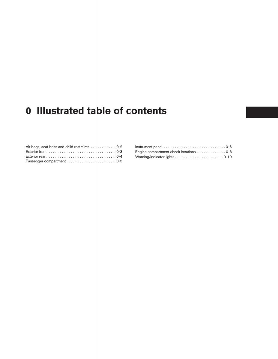 Nissan Pathfinder III 3 owners manual / page 10