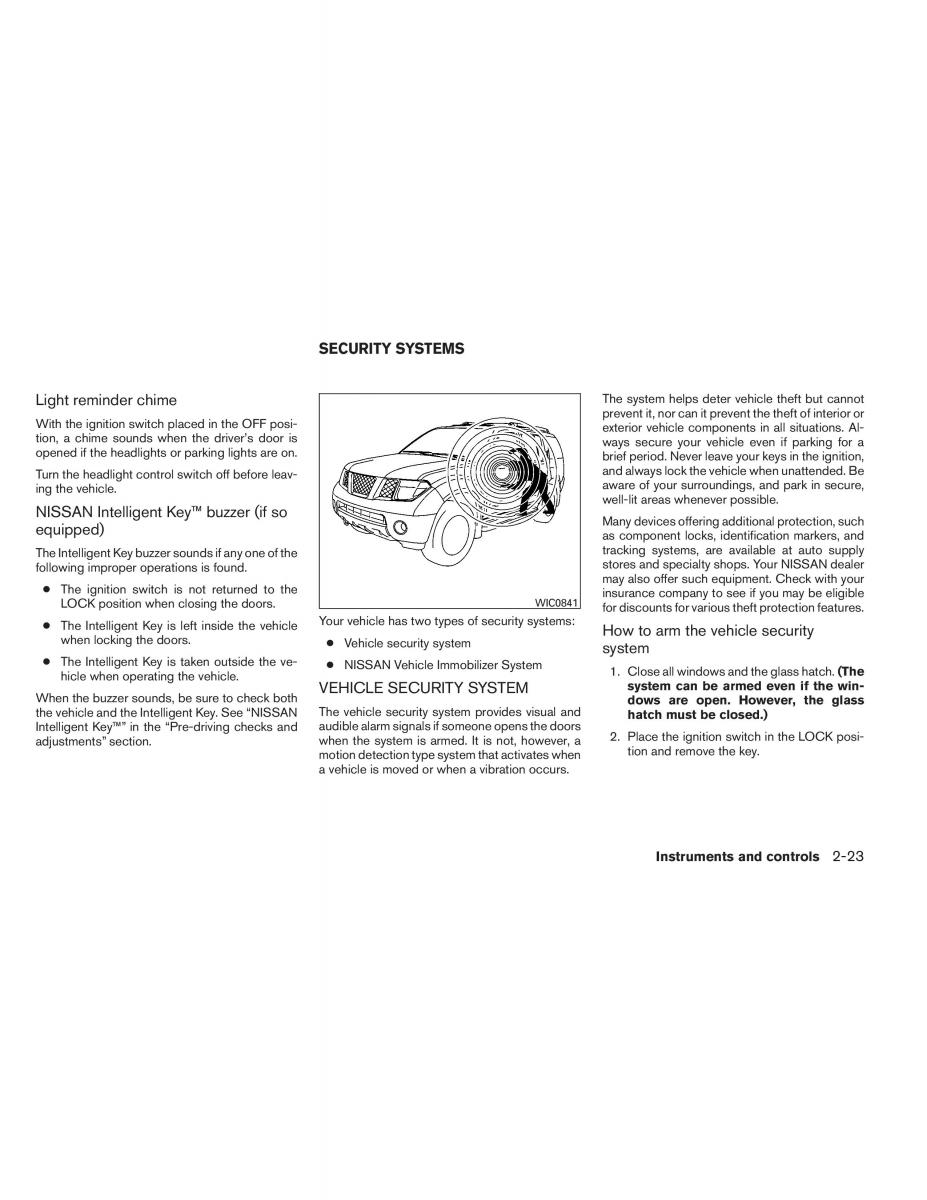 Nissan Pathfinder III 3 owners manual / page 108