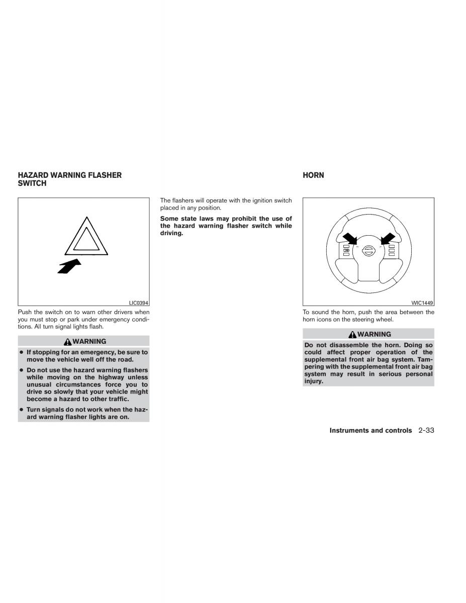 Nissan Pathfinder III 3 owners manual / page 118