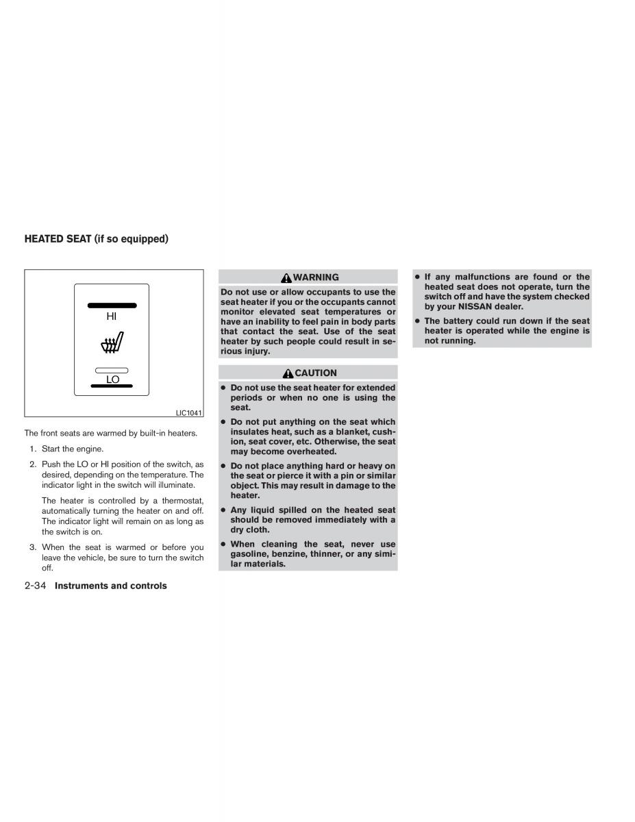 Nissan Pathfinder III 3 owners manual / page 119