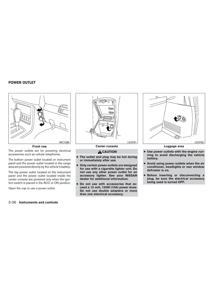 Nissan Pathfinder III 3 owners manual / page 121