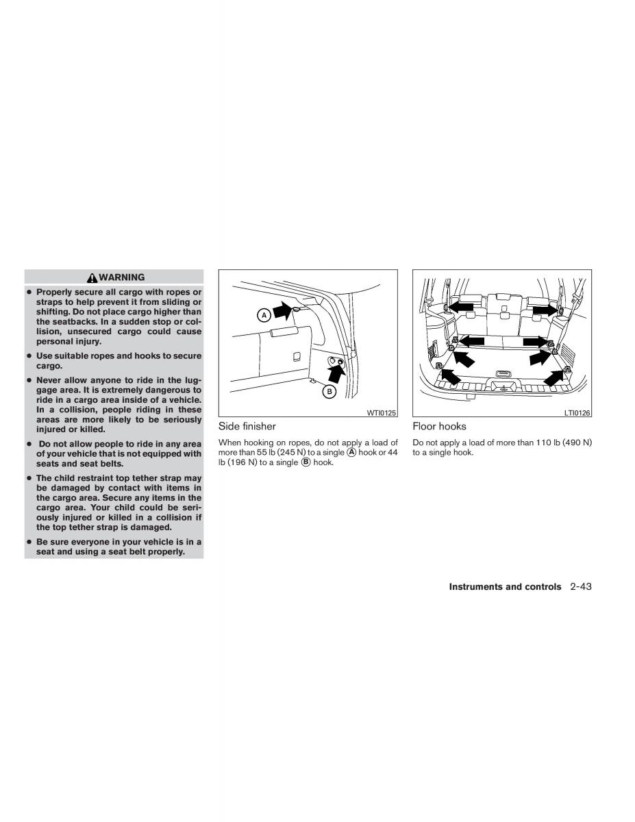 Nissan Pathfinder III 3 owners manual / page 128