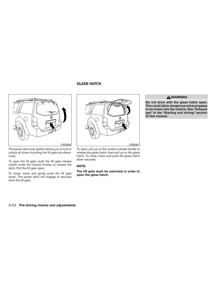 Nissan Pathfinder III 3 owners manual / page 163