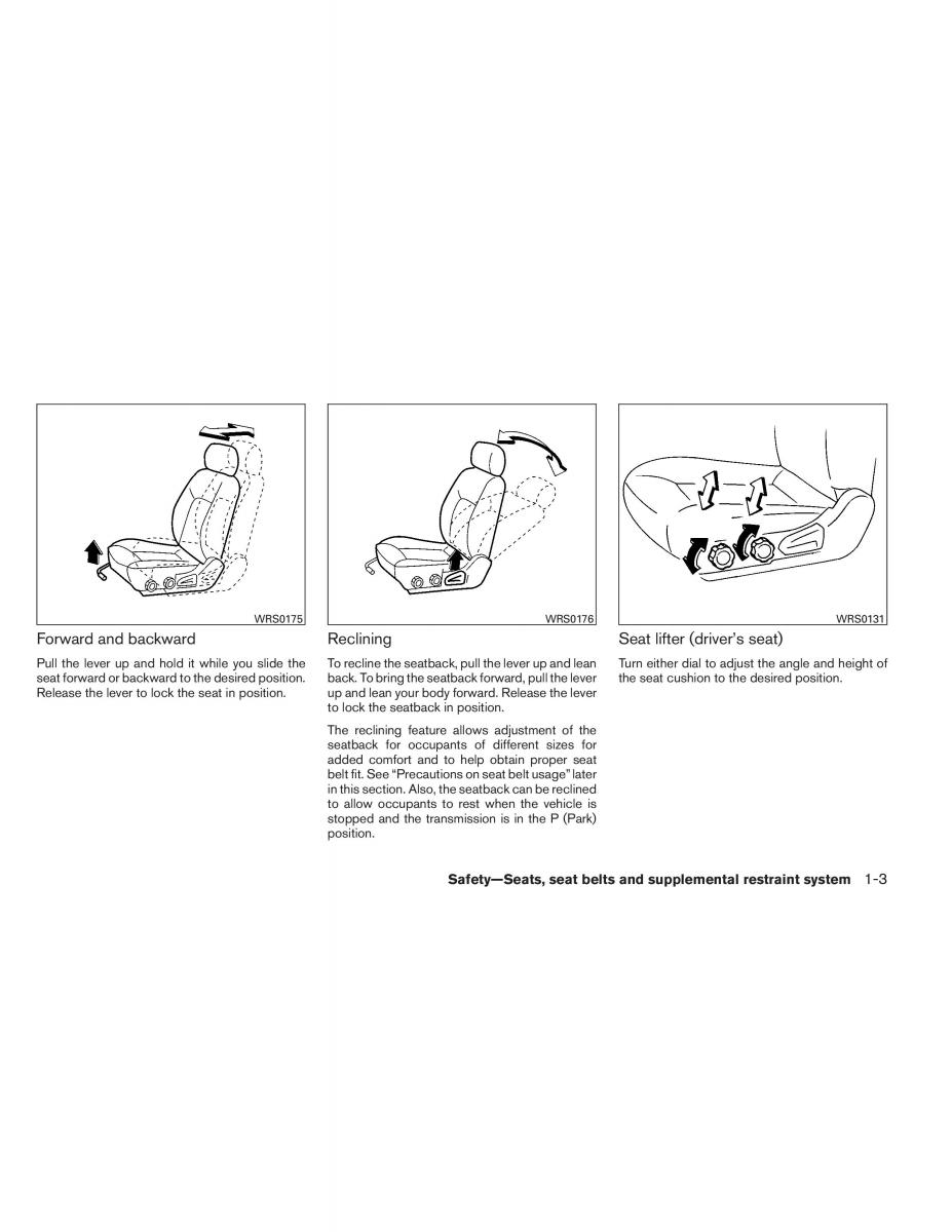 Nissan Pathfinder III 3 owners manual / page 24