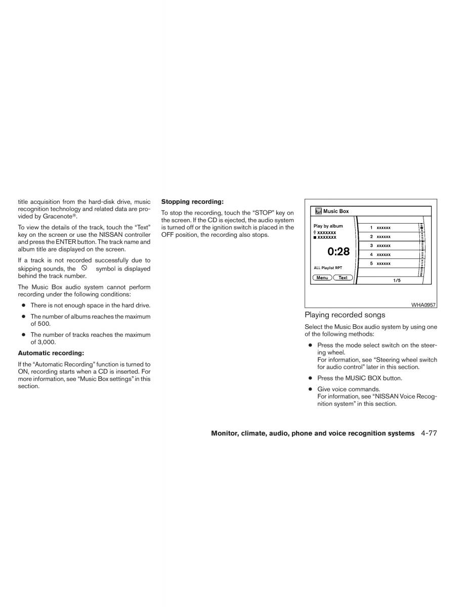 Nissan Pathfinder III 3 owners manual / page 250