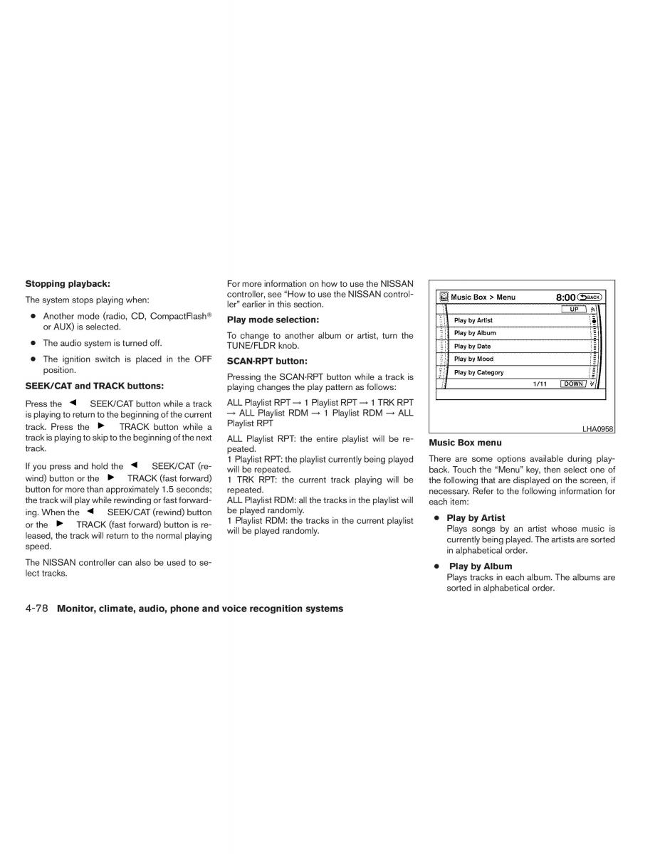 Nissan Pathfinder III 3 owners manual / page 251