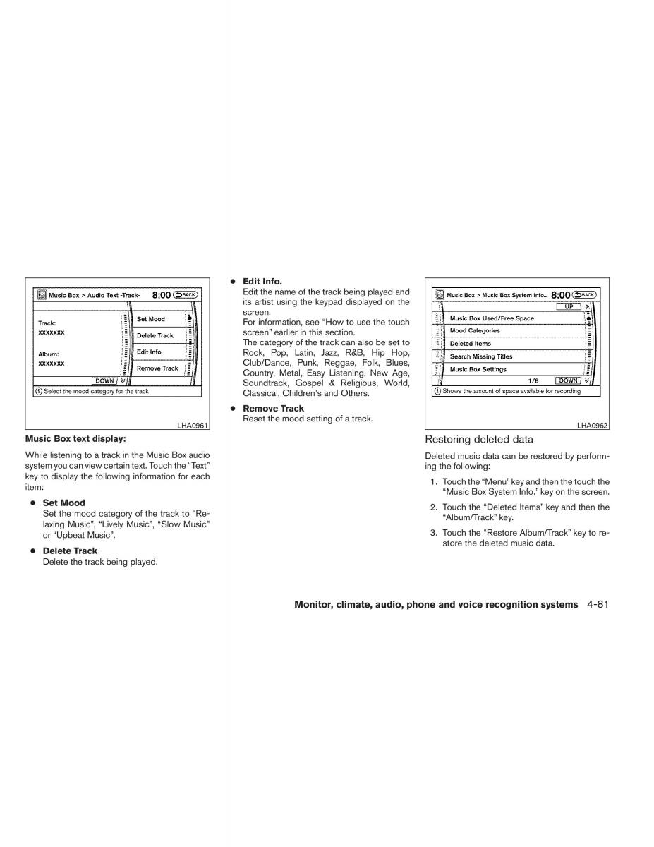 Nissan Pathfinder III 3 owners manual / page 254