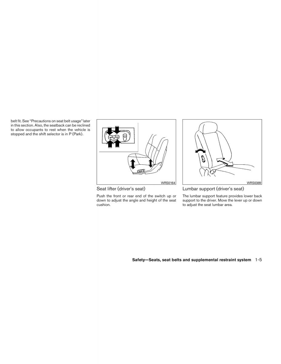 Nissan Pathfinder III 3 owners manual / page 26