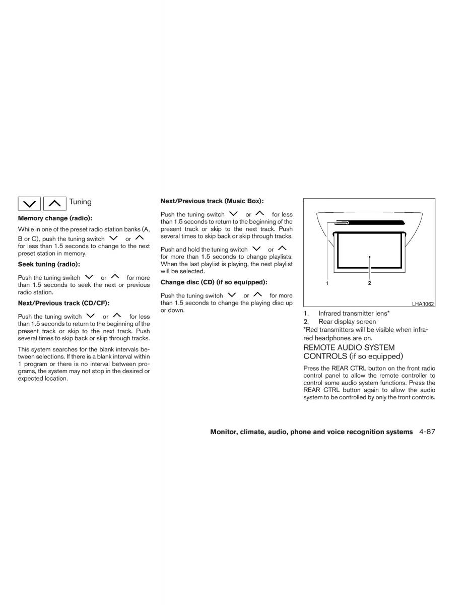 Nissan Pathfinder III 3 owners manual / page 260