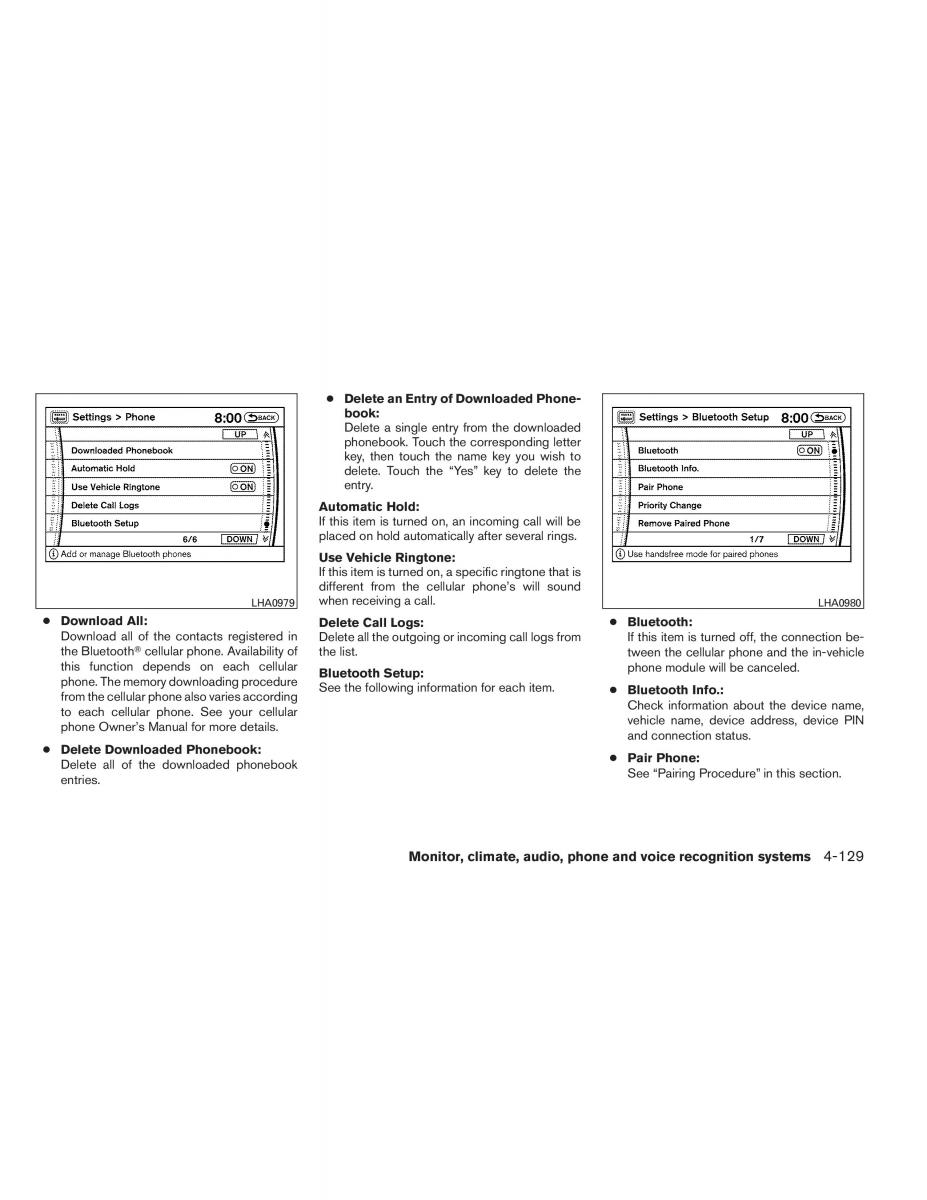 Nissan Pathfinder III 3 owners manual / page 302