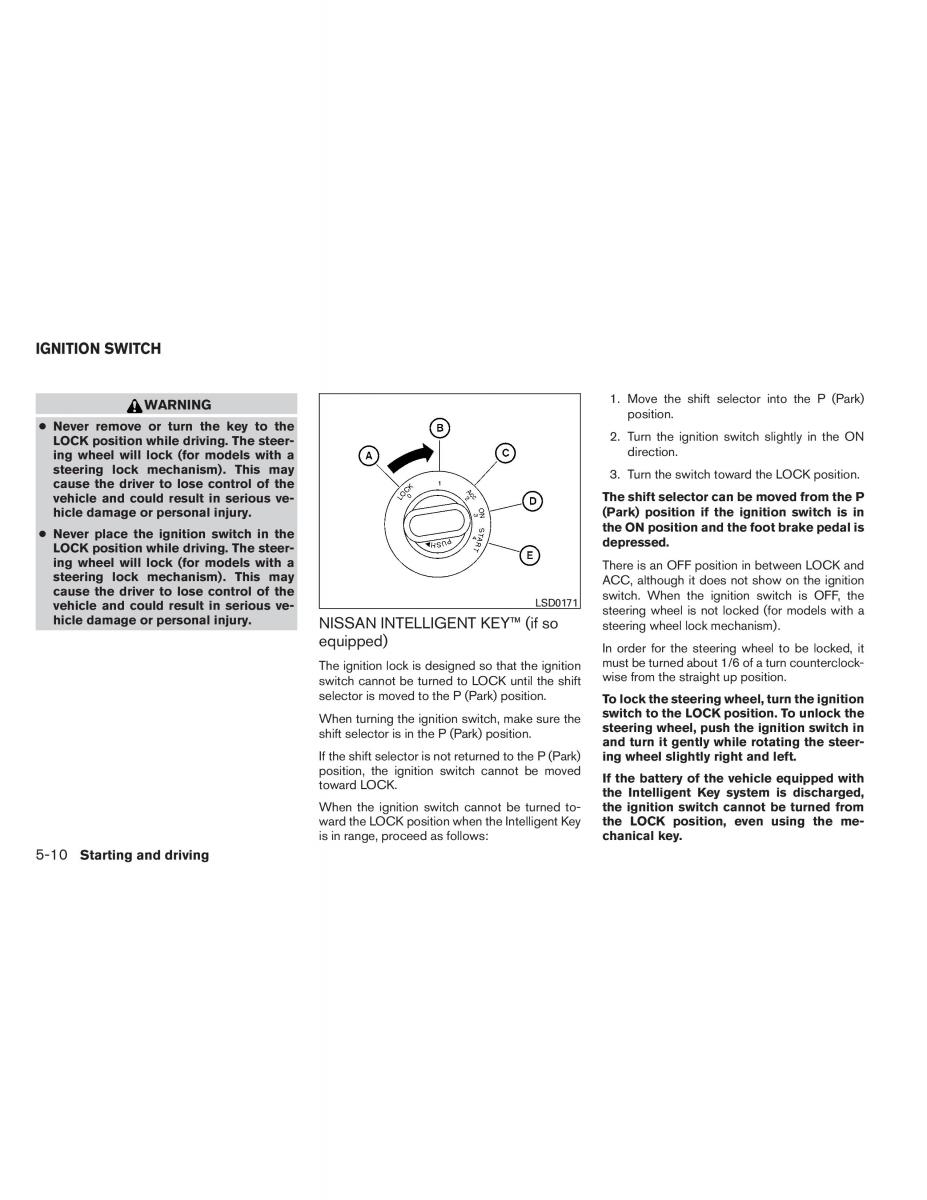 Nissan Pathfinder III 3 owners manual / page 339