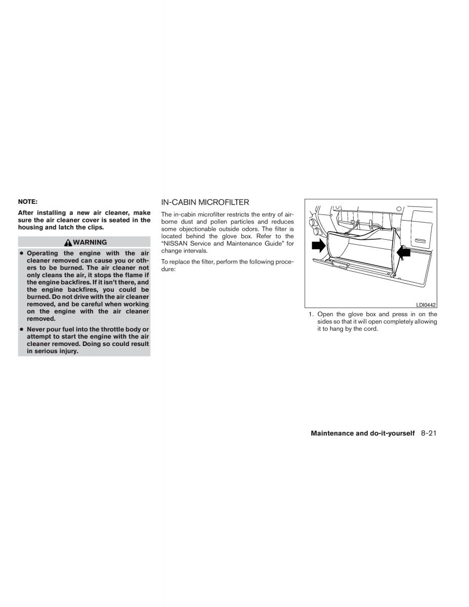 Nissan Pathfinder III 3 owners manual / page 412