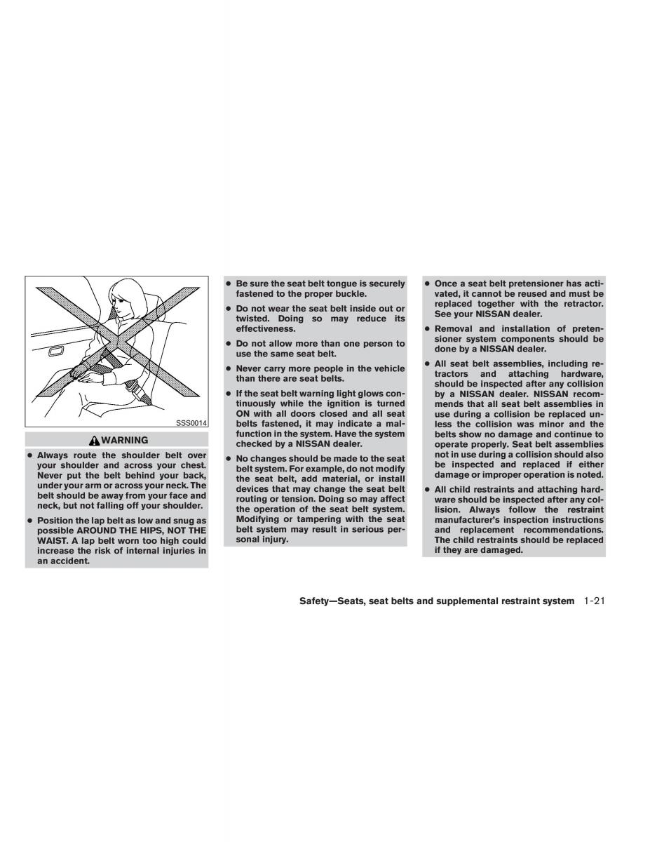 Nissan Pathfinder III 3 owners manual / page 42