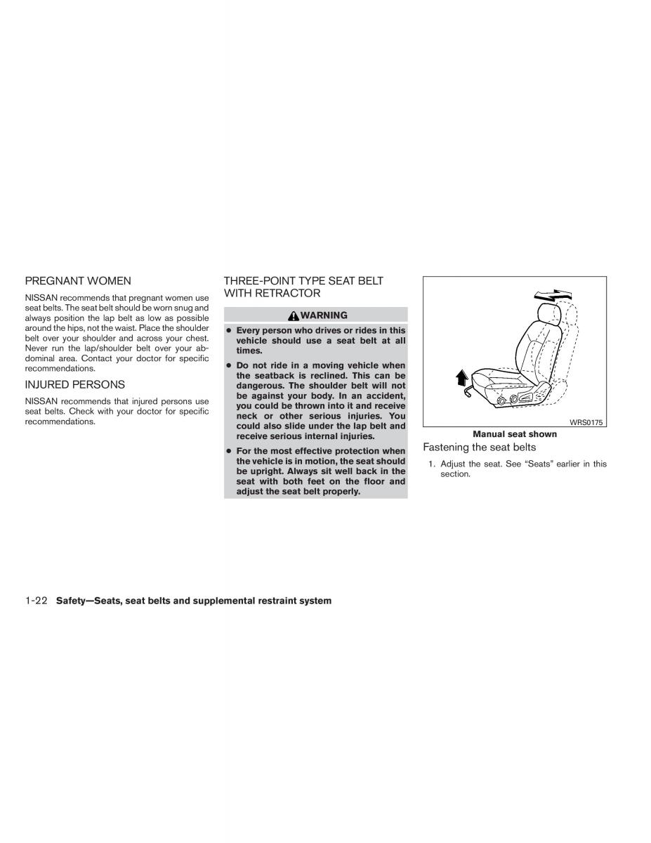 Nissan Pathfinder III 3 owners manual / page 43