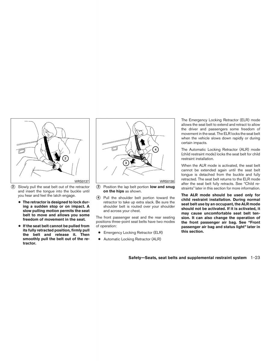 Nissan Pathfinder III 3 owners manual / page 44