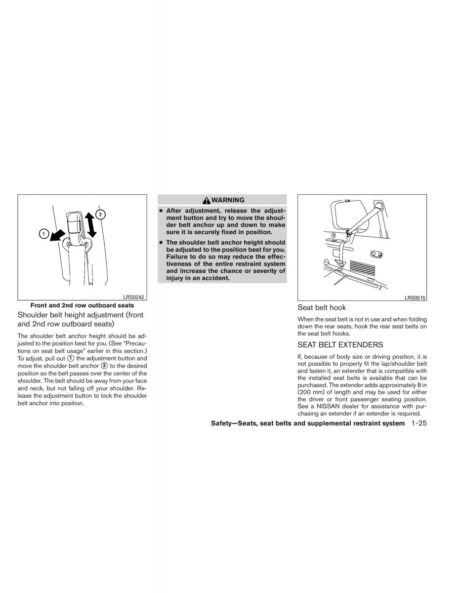 Nissan Pathfinder III 3 owners manual / page 46