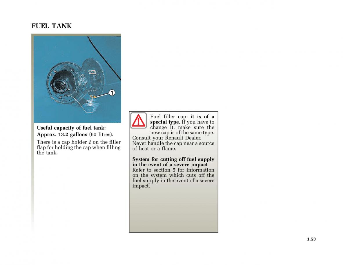 Renault Megane I 1 phase II owners manual / page 58