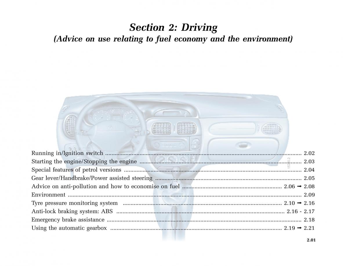 Renault Megane I 1 phase II owners manual / page 60