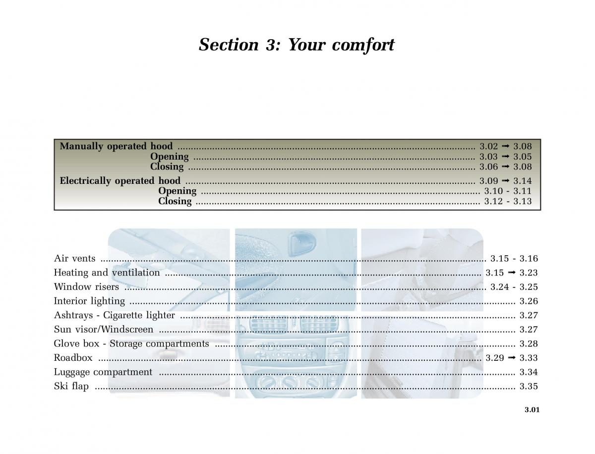 Renault Megane I 1 phase II owners manual / page 82