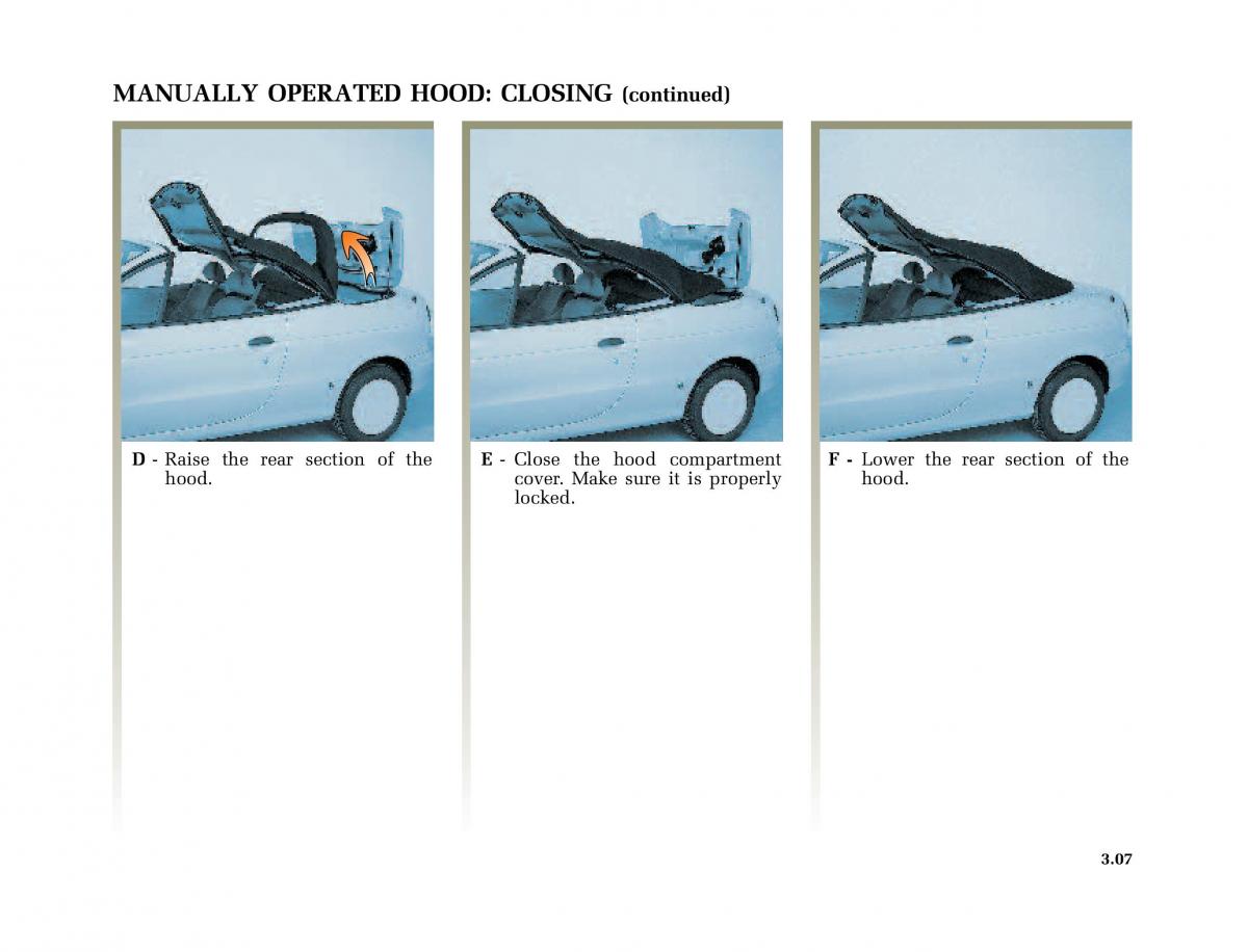 Renault Megane I 1 phase II owners manual / page 88