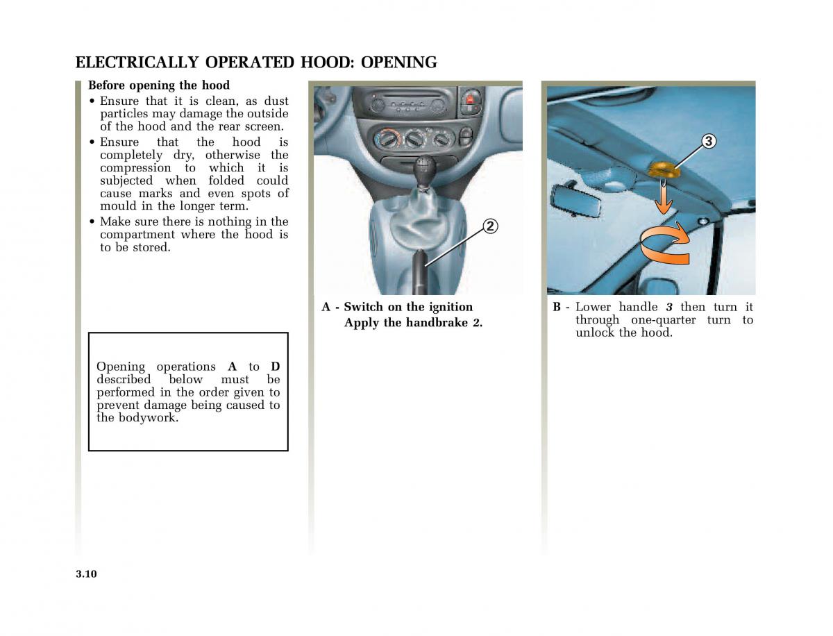 Renault Megane I 1 phase II owners manual / page 91