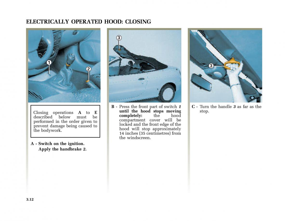 Renault Megane I 1 phase II owners manual / page 93