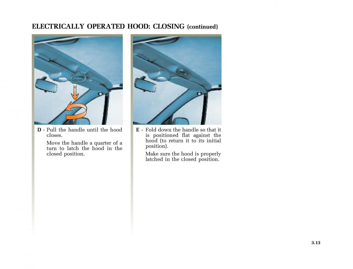 Renault Megane I 1 phase II owners manual / page 94