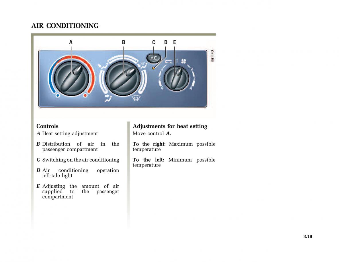 Renault Megane I 1 phase II owners manual / page 100