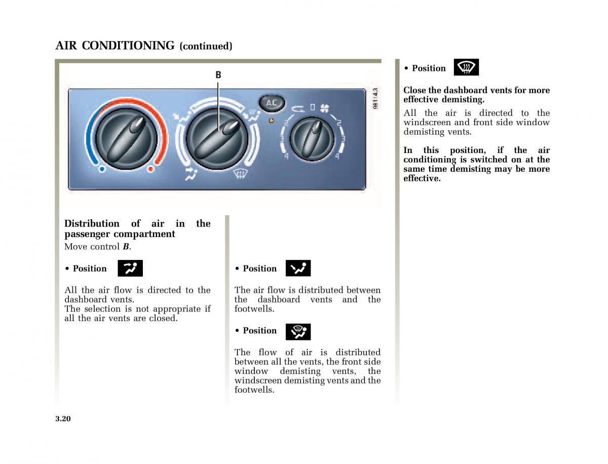 Renault Megane I 1 phase II owners manual / page 101