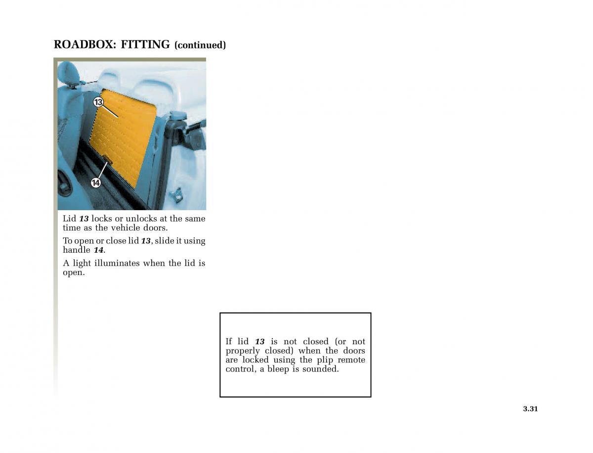 Renault Megane I 1 phase II owners manual / page 112