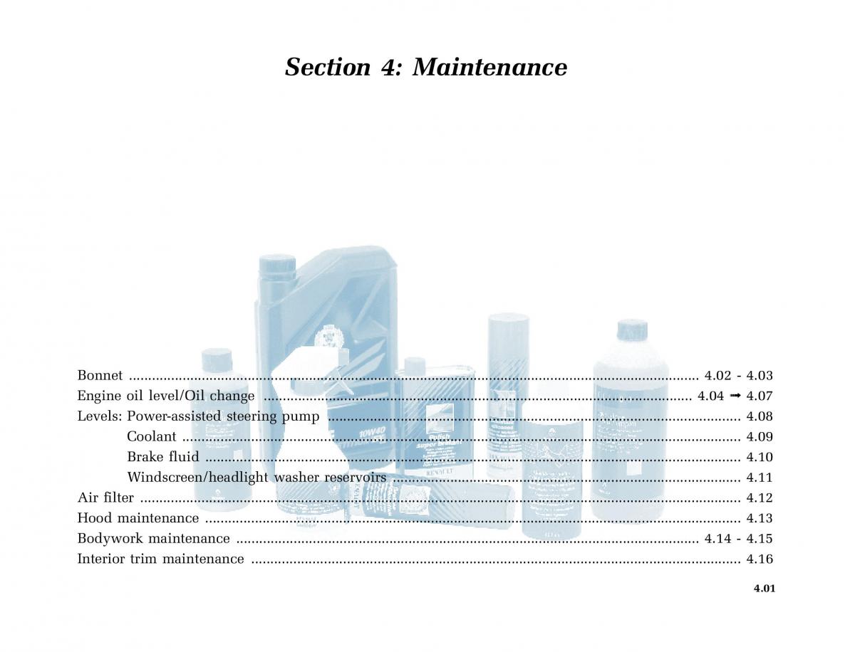 Renault Megane I 1 phase II owners manual / page 118