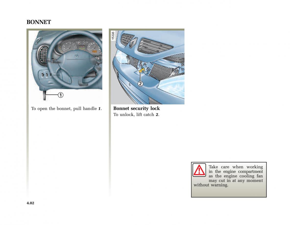 Renault Megane I 1 phase II owners manual / page 119