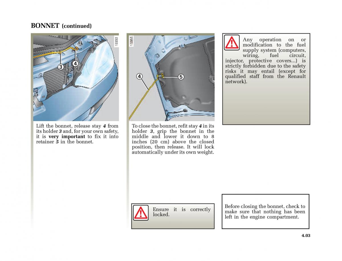 Renault Megane I 1 phase II owners manual / page 120