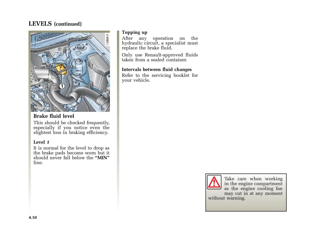 Renault Megane I 1 phase II owners manual / page 127