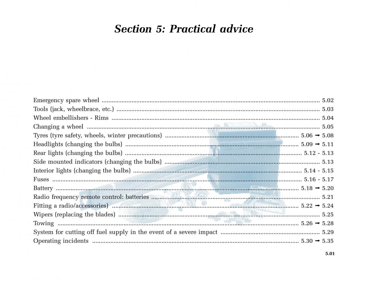 Renault Megane I 1 phase II owners manual / page 134