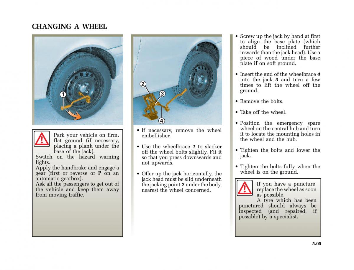 Renault Megane I 1 phase II owners manual / page 138