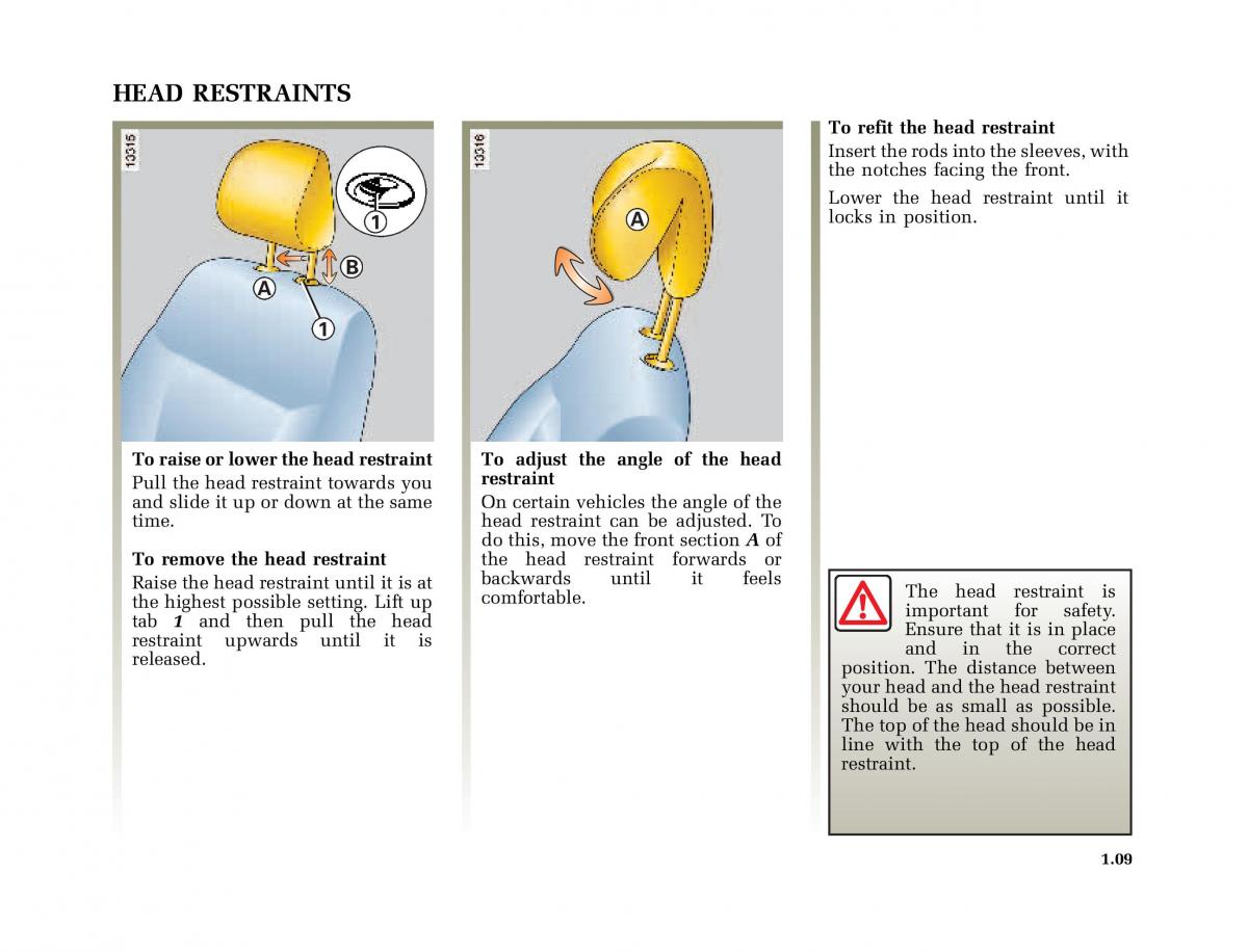 Renault Megane I 1 phase II owners manual / page 14