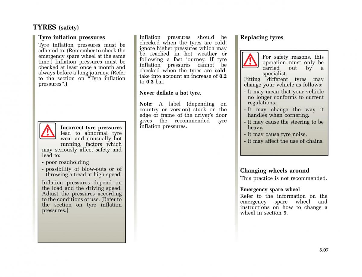 Renault Megane I 1 phase II owners manual / page 140