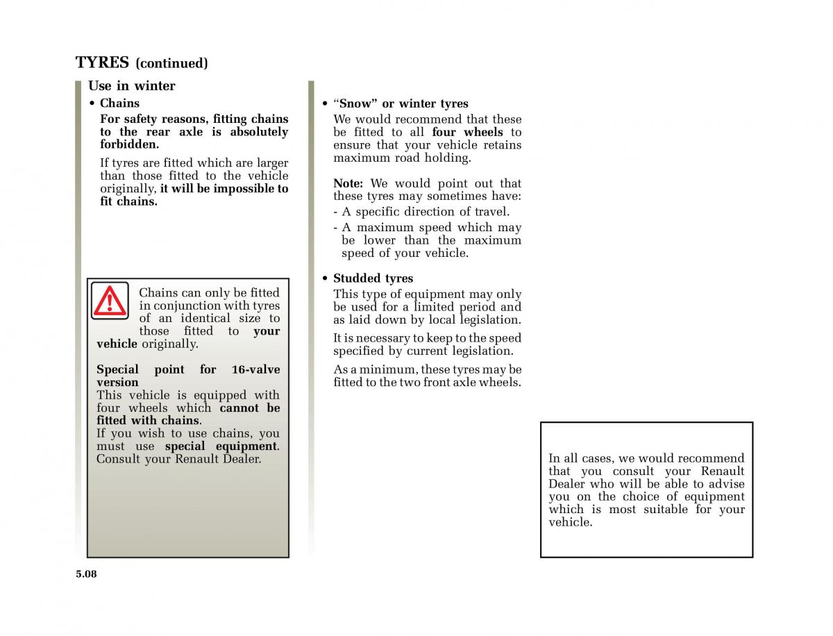 Renault Megane I 1 phase II owners manual / page 141