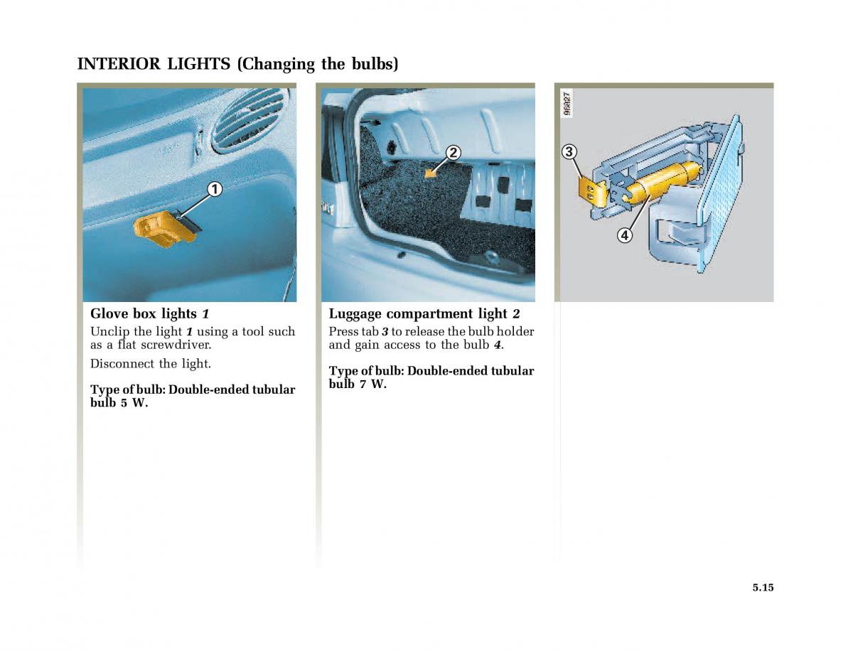 Renault Megane I 1 phase II owners manual / page 148