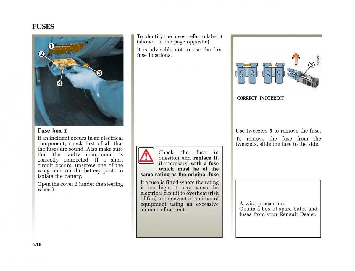 Renault Megane I 1 phase II owners manual / page 149