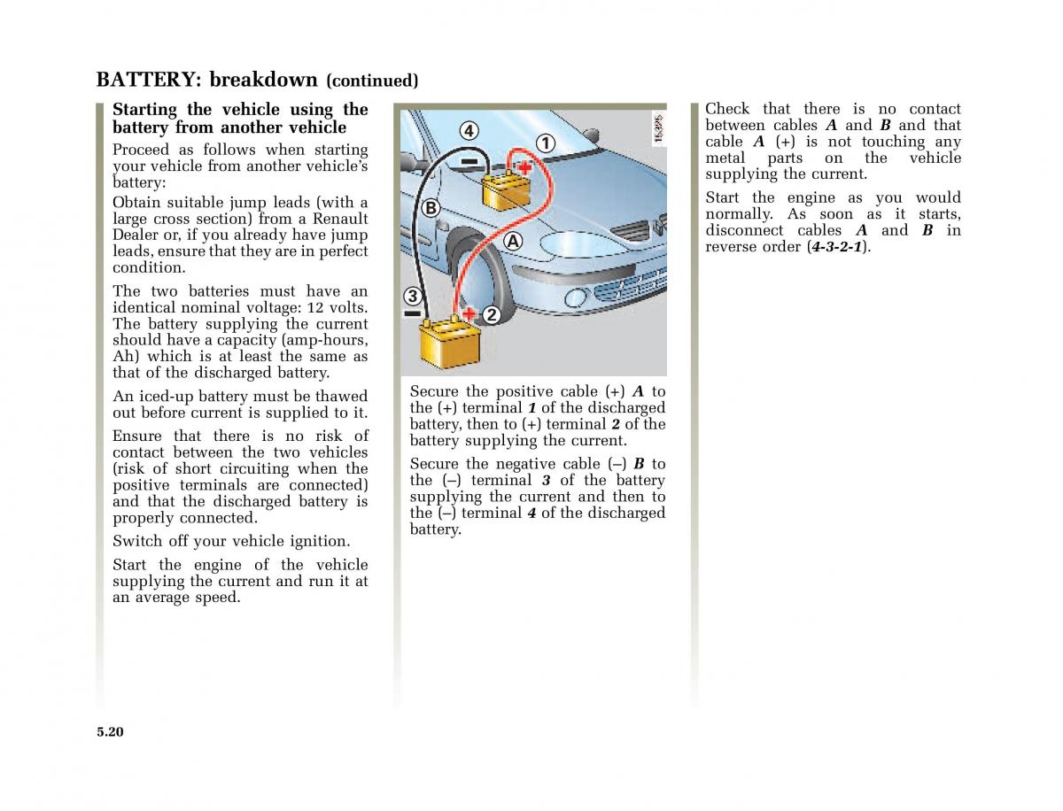 Renault Megane I 1 phase II owners manual / page 153