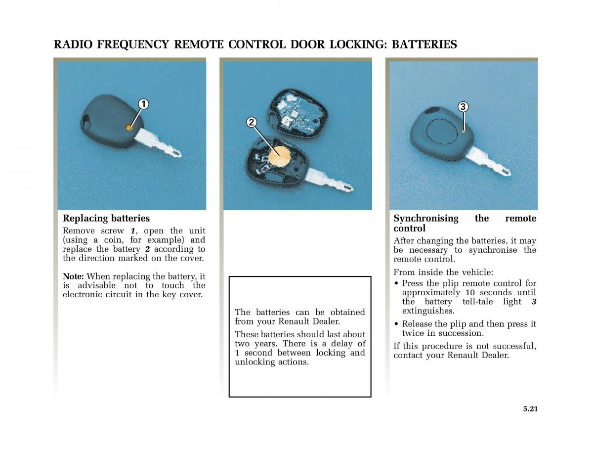 Renault Megane I 1 phase II owners manual / page 154