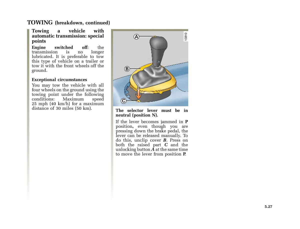 Renault Megane I 1 phase II owners manual / page 160